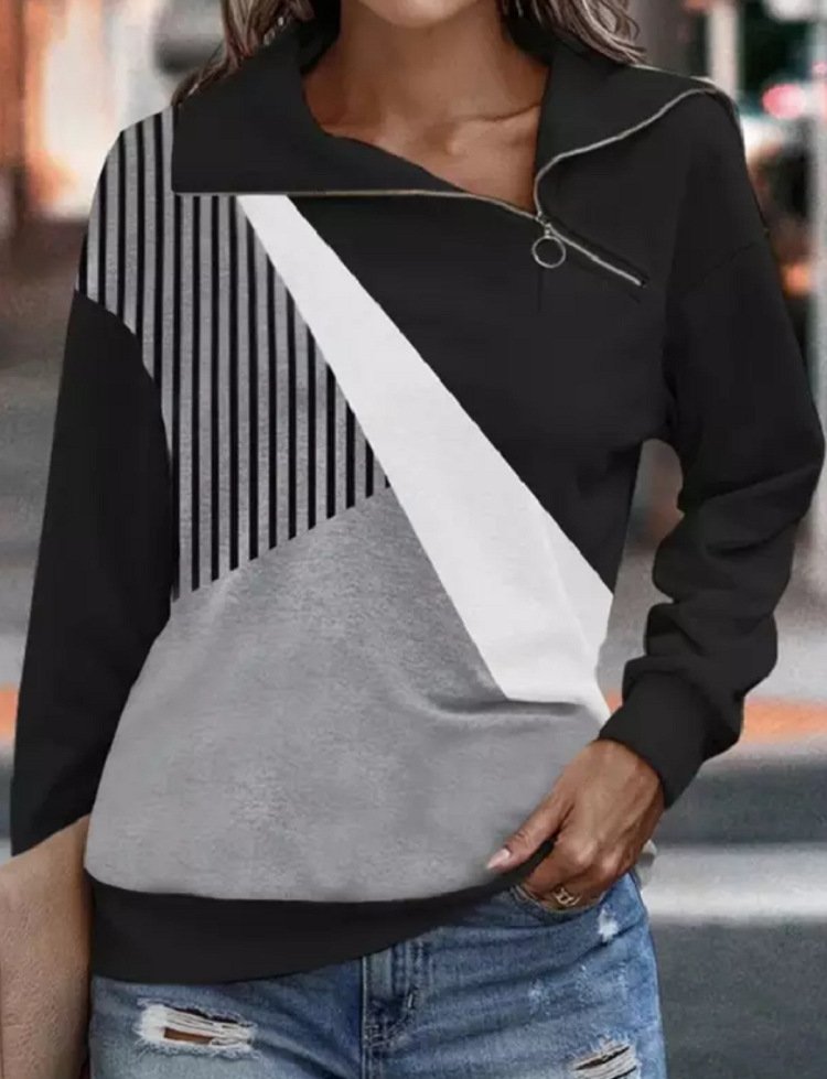 Casual Abstract Sweatshirt