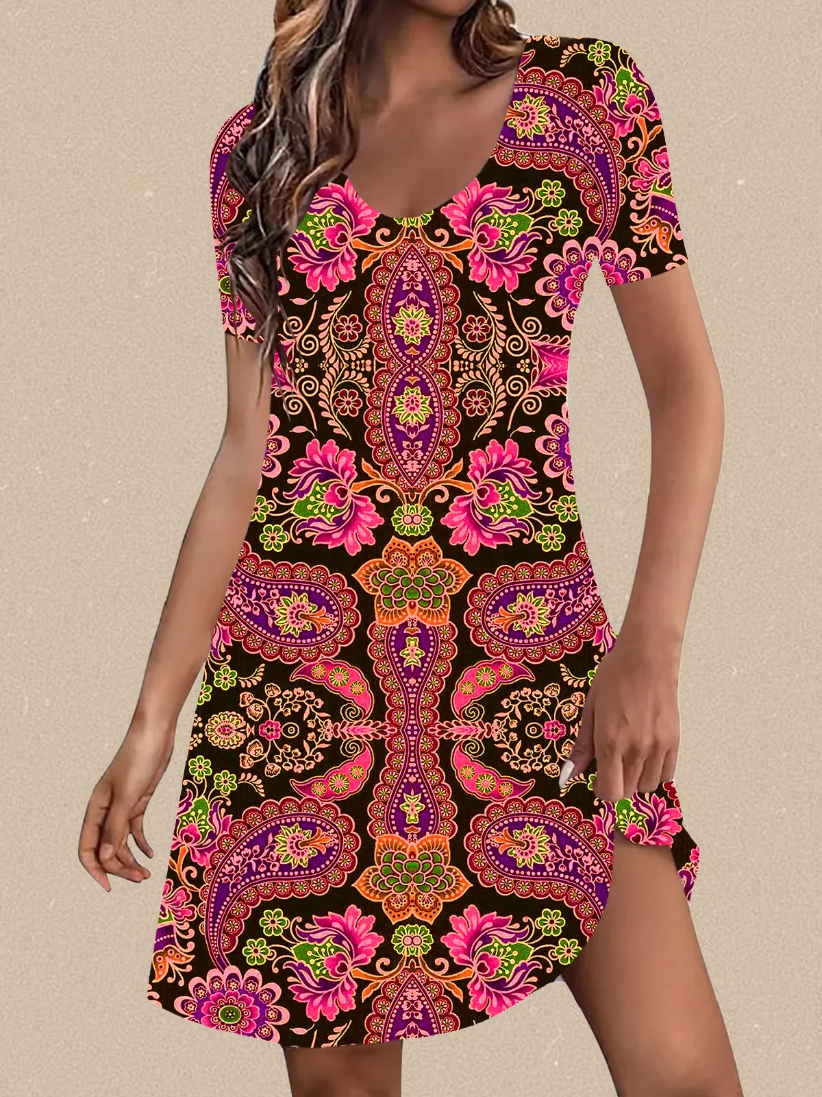 Women Printed Floral Knee-Length Dress