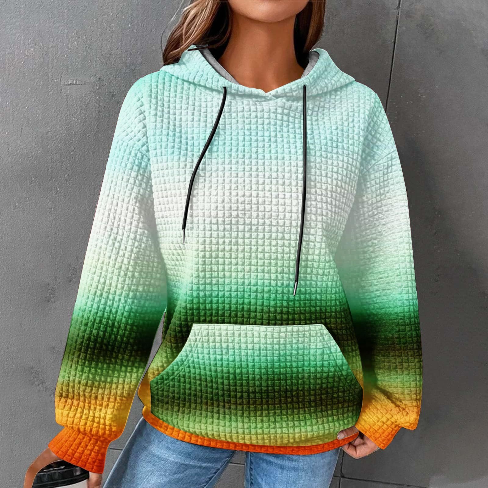 Abstract Loose Casual Sweatshirt