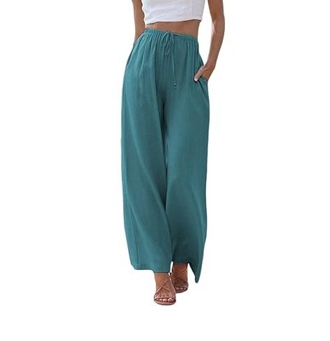 Women's  H-Line Straight Pants Daily Going Out Pants Apricot Casual Plain Spring/Fall Pants