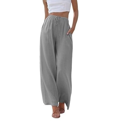 Women's  H-Line Straight Pants Daily Going Out Pants Apricot Casual Plain Spring/Fall Pants