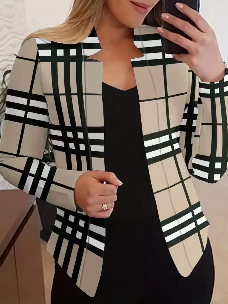 Wrap Geometric Loose Urban Blazer