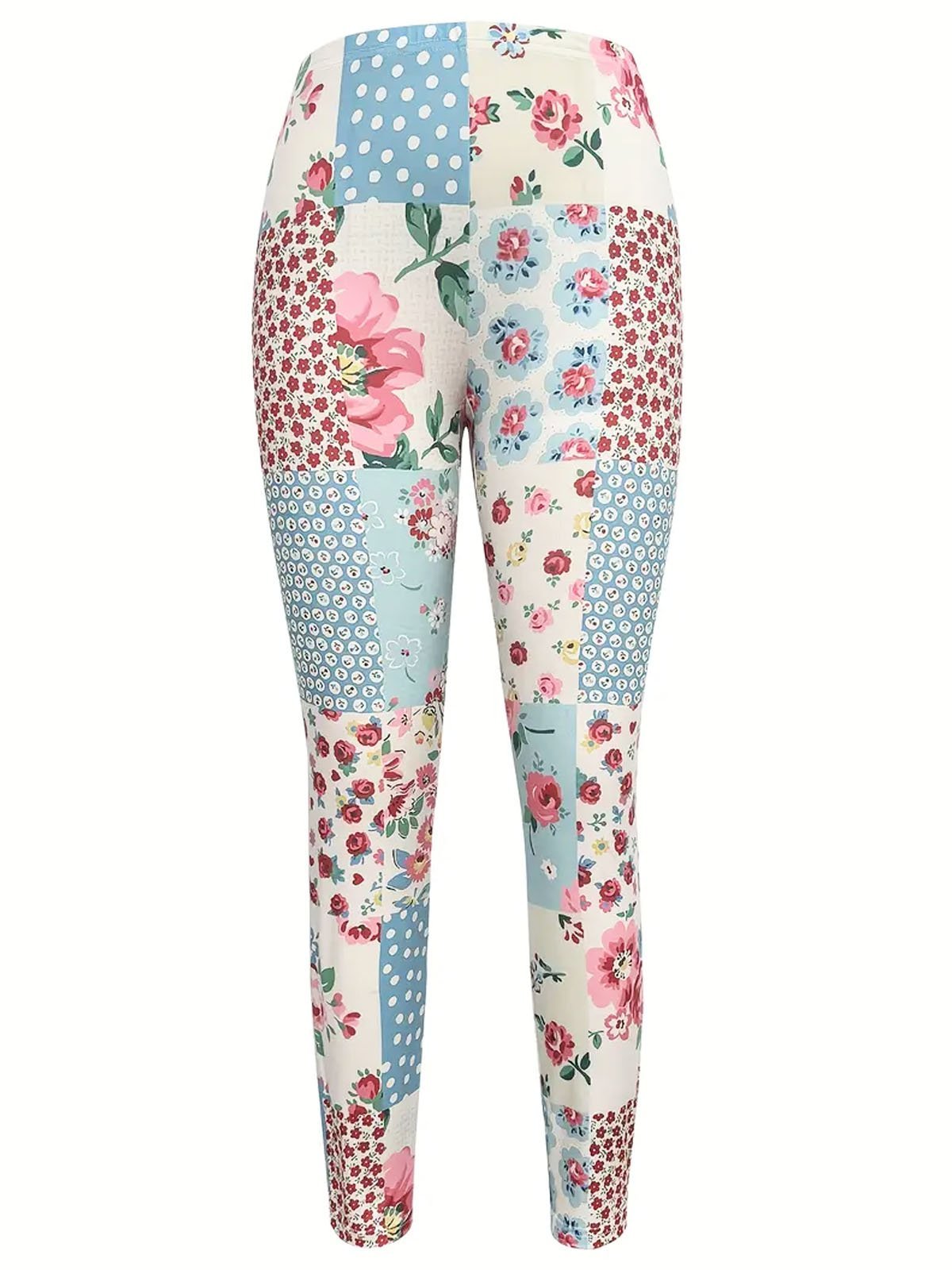 Floral printed tight leggings