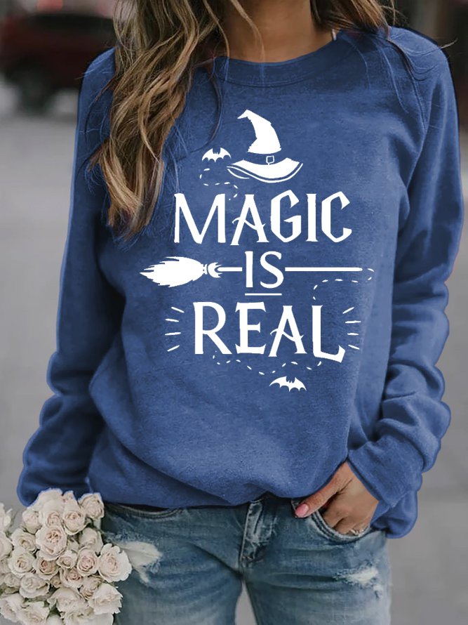 Halloween Casual MAGIC IS REAL Sweatshirt