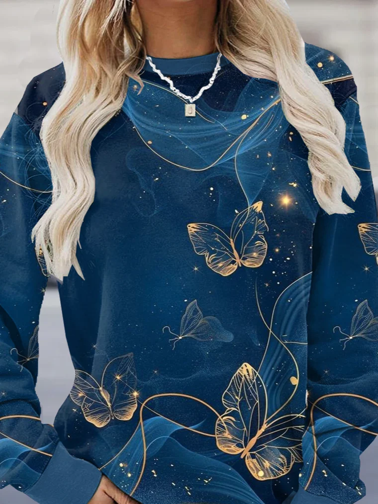 Butterfly Casual Sweatshirt