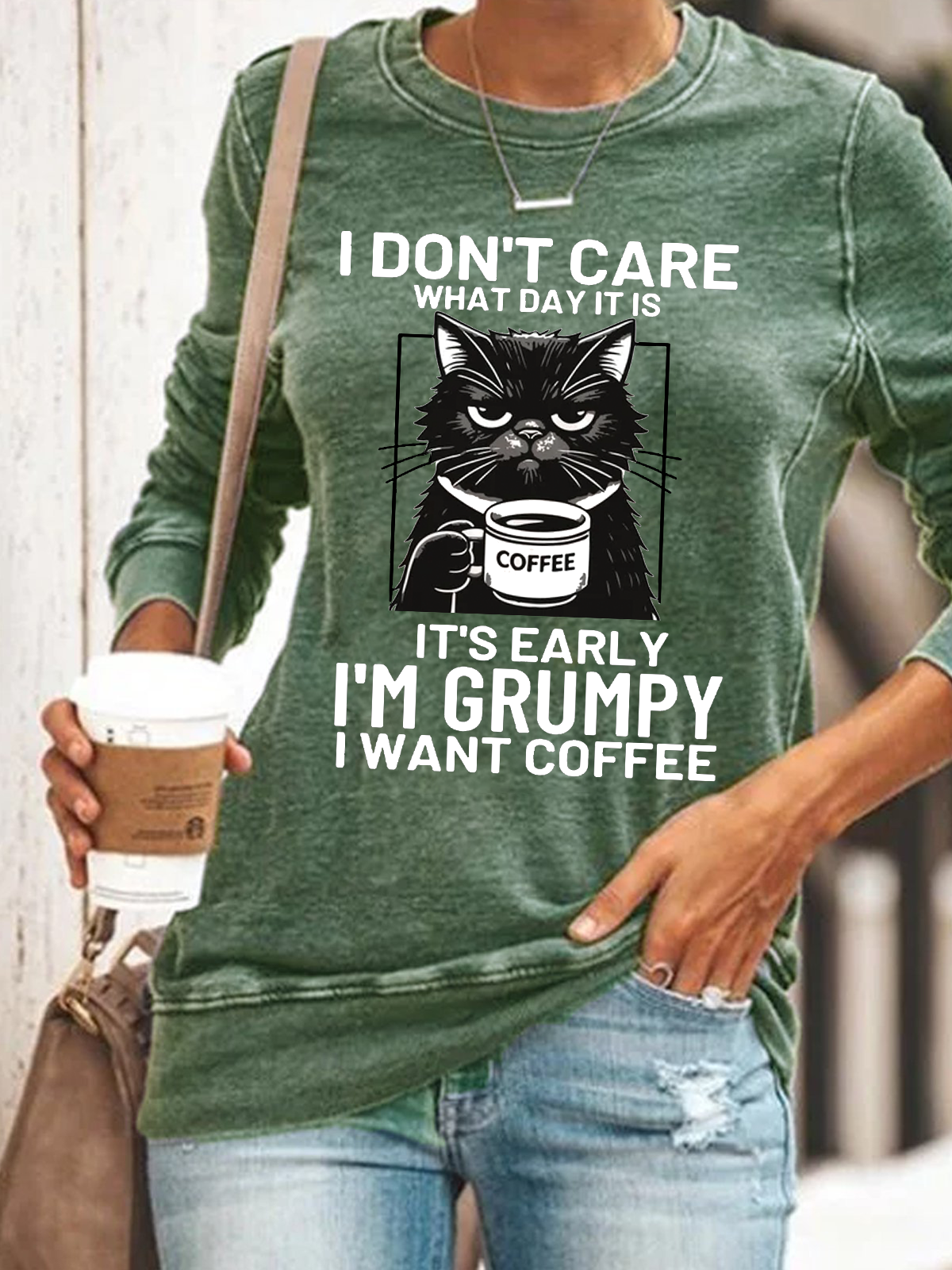 Grumpy Cat Coffee Lover Sweatshirt