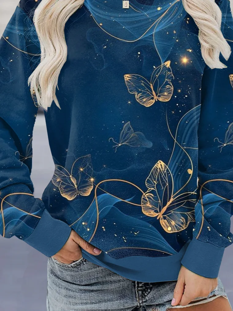 Butterfly Casual Sweatshirt