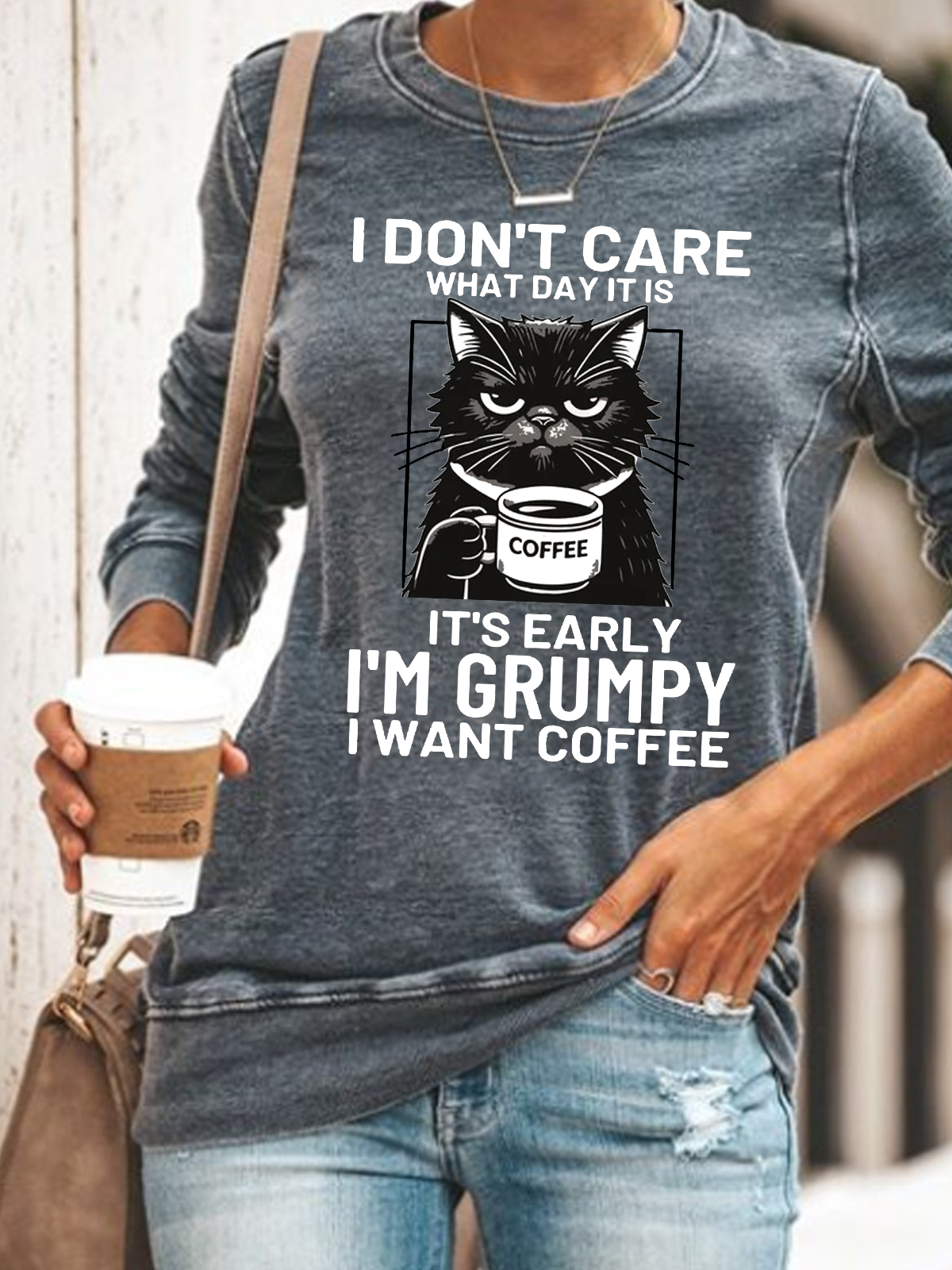 Grumpy Cat Coffee Lover Sweatshirt