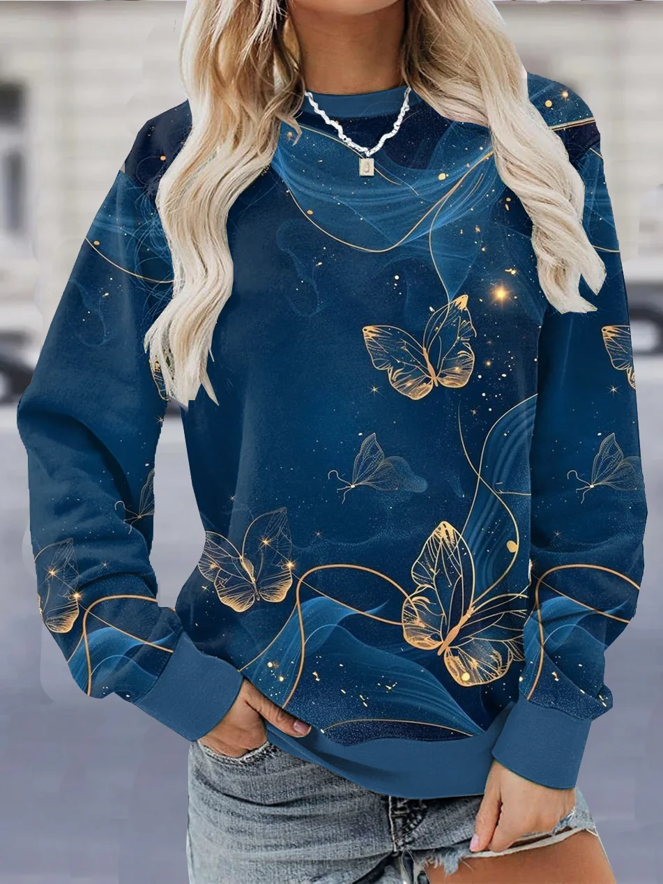 Butterfly Casual Sweatshirt