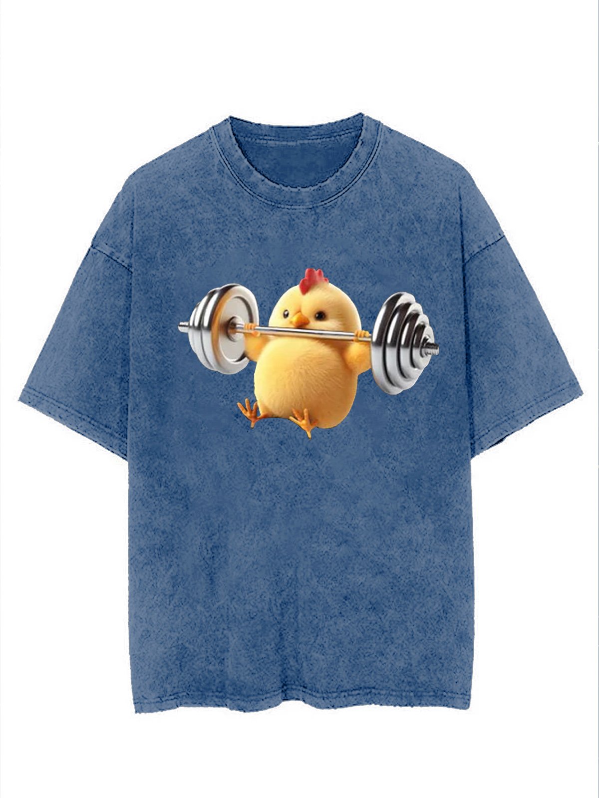 BENCH PRESS CHICK Distressing T-shirt