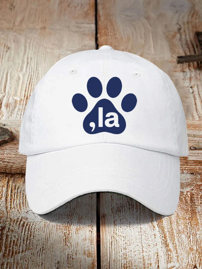 La Cat Paw Printed Baseball Cap&Hat