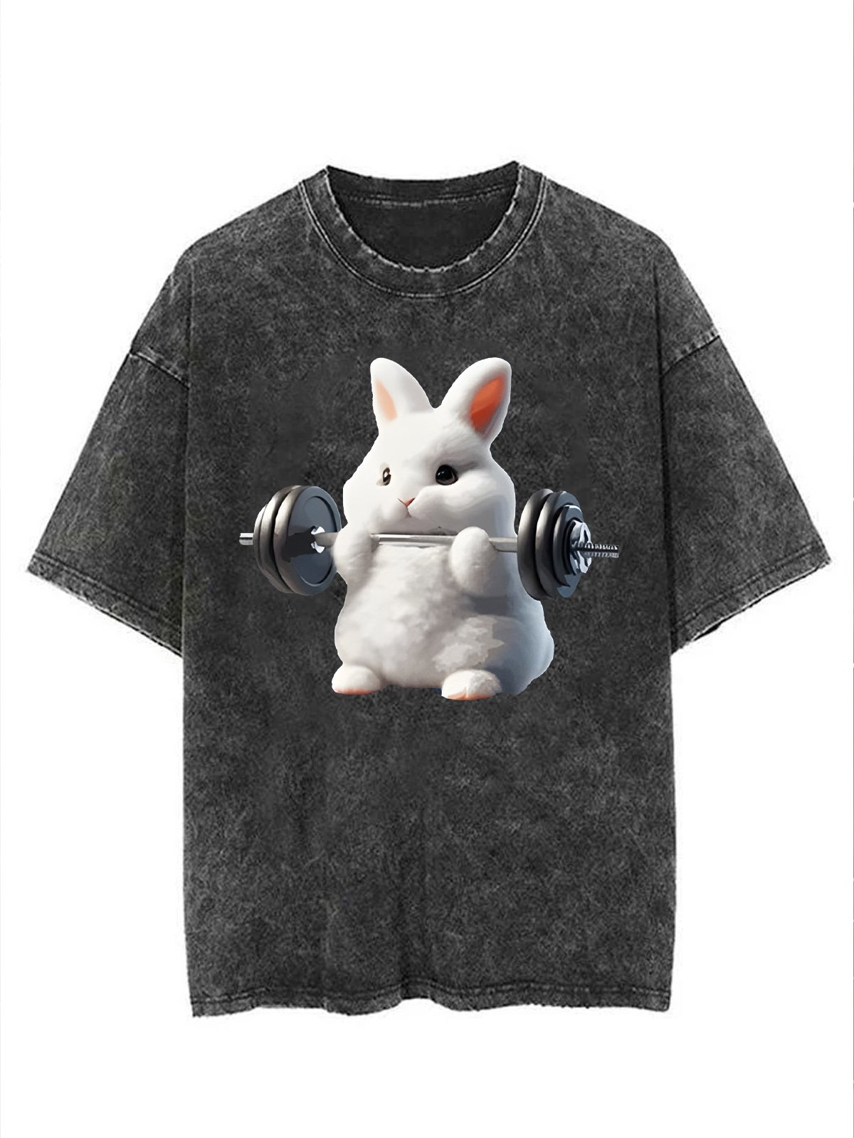 weightlifting rabbit Washed Gym T-shirt