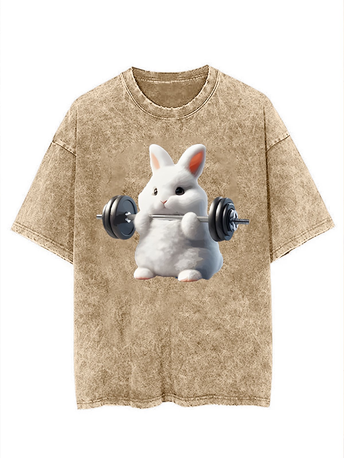 weightlifting rabbit Washed Gym T-shirt