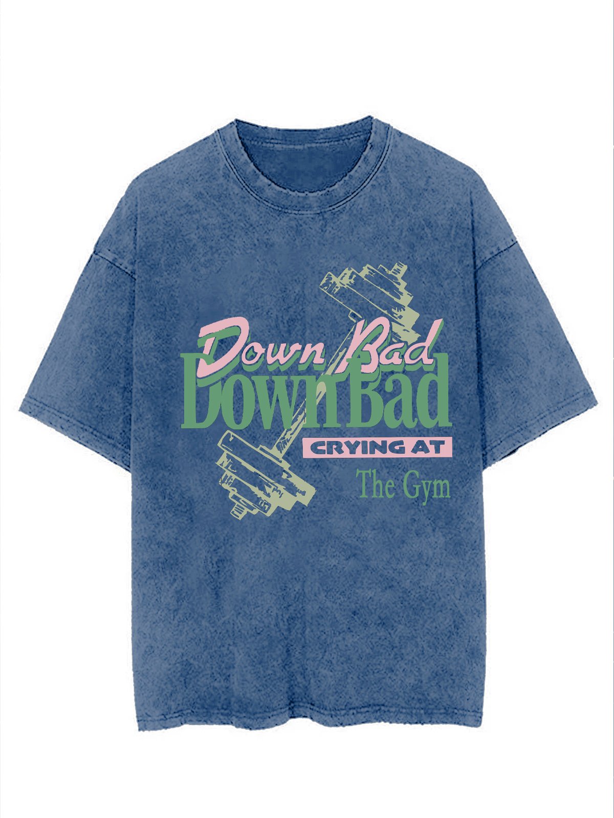 Down Bad VINTAGE GYM Distressing T-shirt