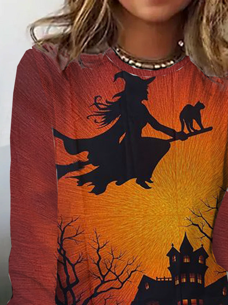 Casual Halloween Jersey T-Shirt