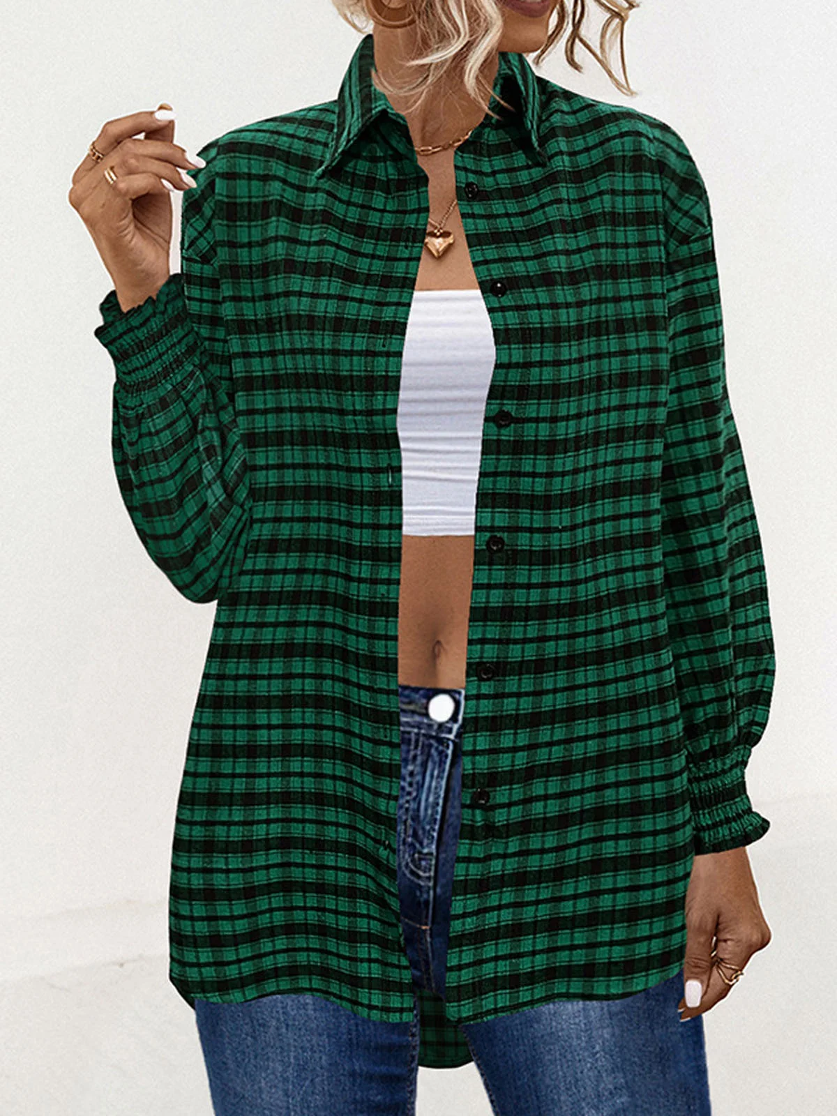 Plaid Loose Casual Shirt