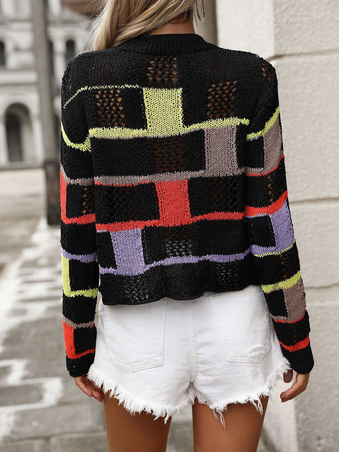 Crew Neck Casual Sweater