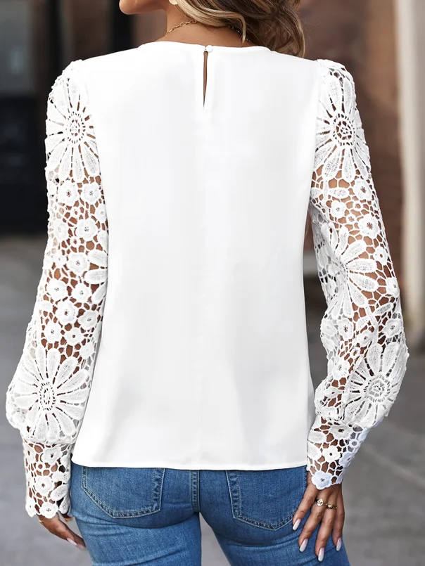 Lace Loose Casual Blouse