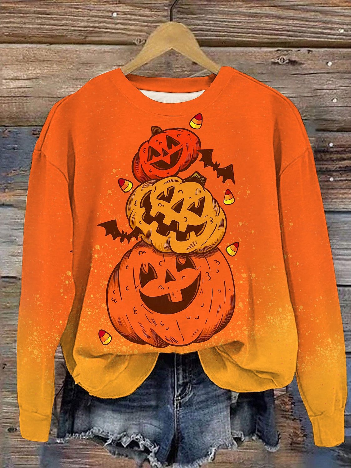 Casual Halloween Loose Sweatshirt