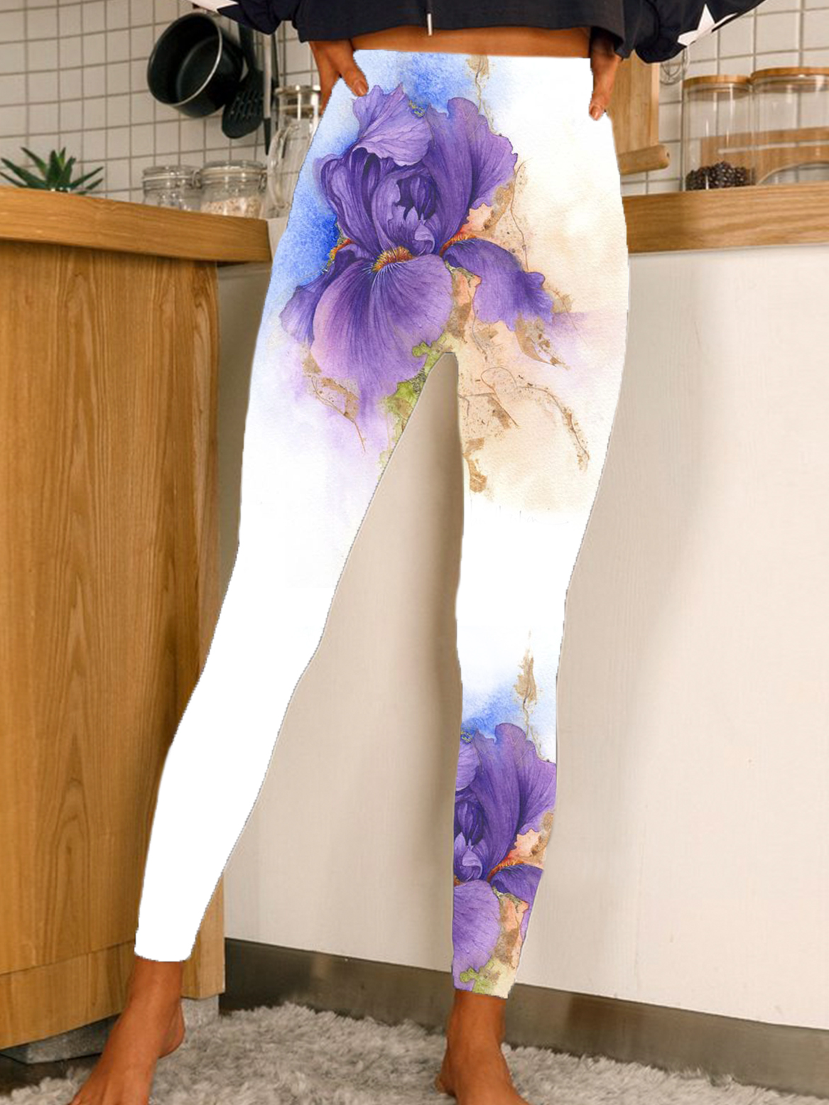 Jersey Casual Floral Leggings