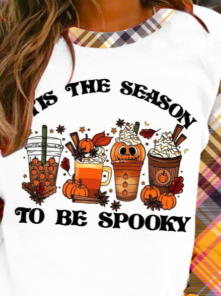 Halloween Loose Crew Neck Casual Sweatshirt