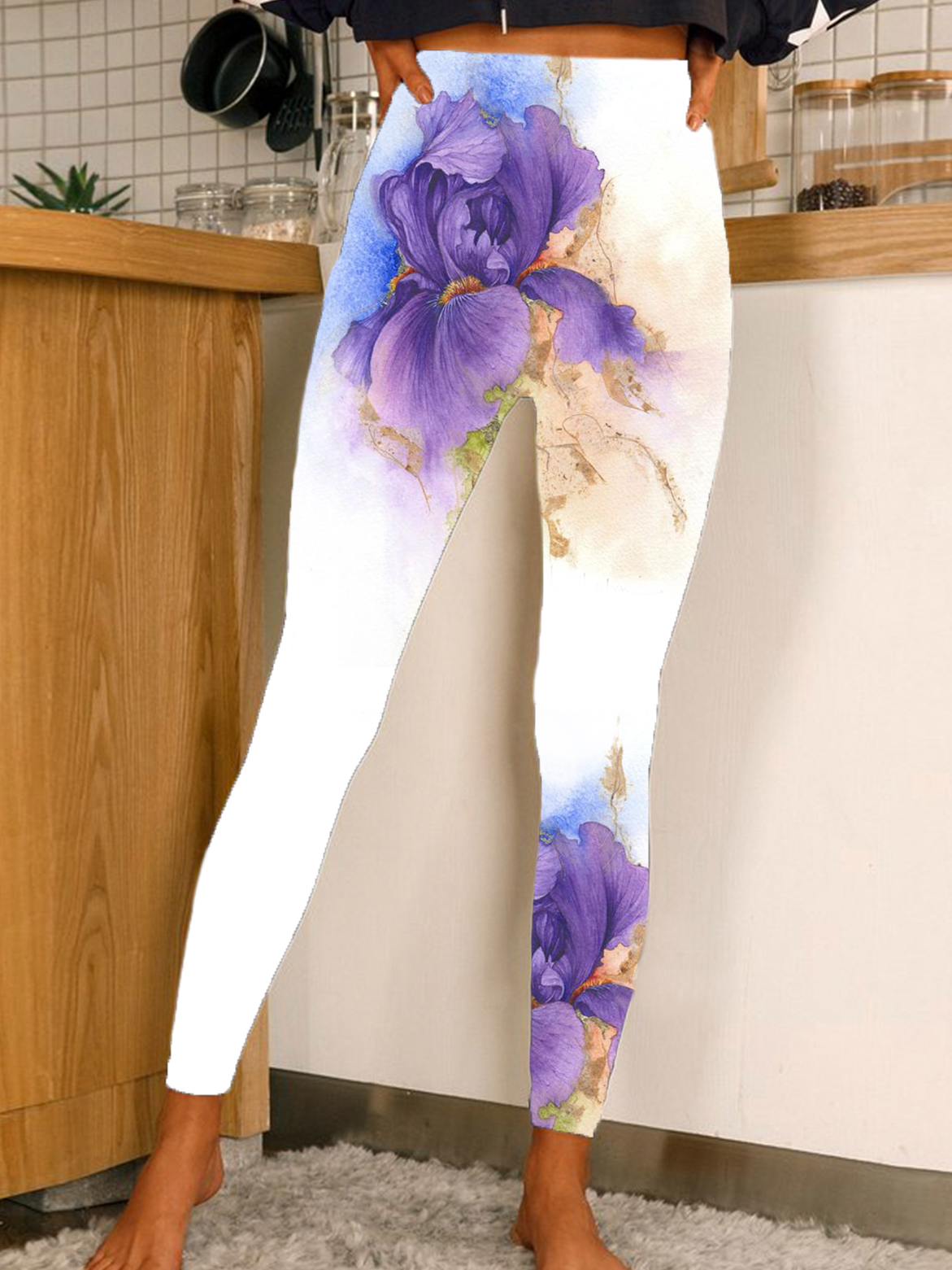 Jersey Casual Floral Leggings