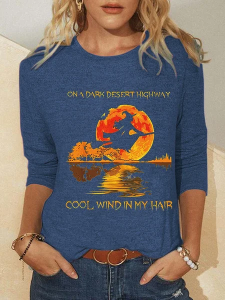 Crew Neck Regular Fit Casual Halloween T-Shirt