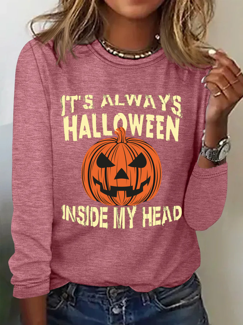 It's Always Halloween Inside My Head Jack O' Lantern T-Shirt