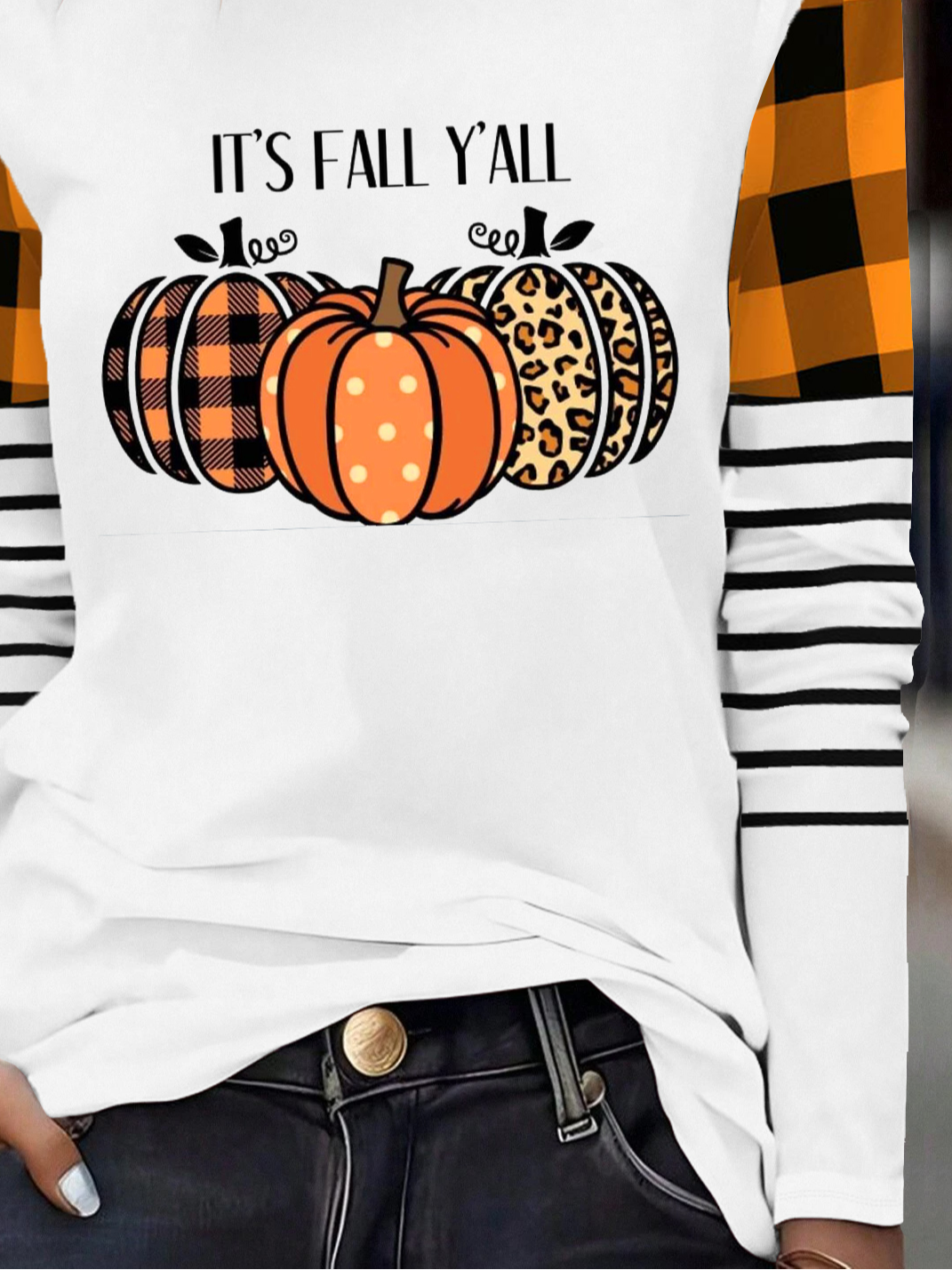 Crew Neck Casual Loose Halloween T-Shirt