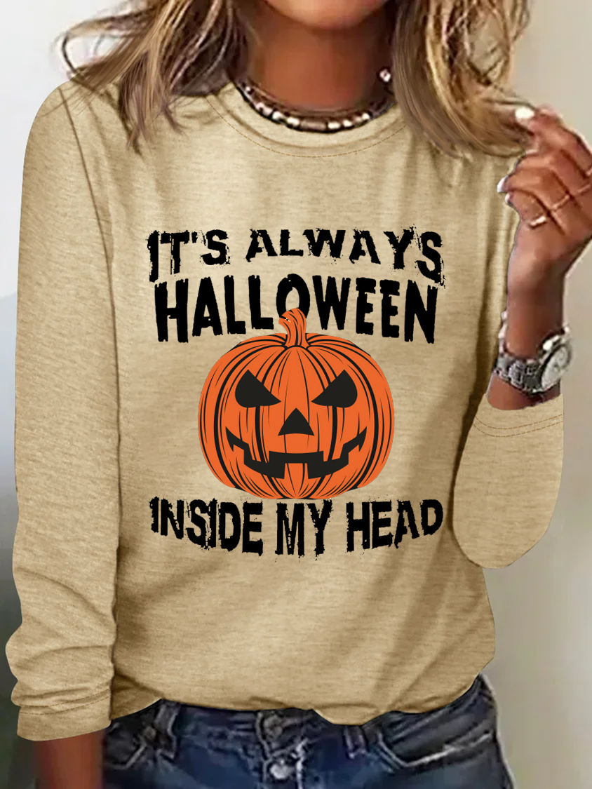 It's Always Halloween Inside My Head Jack O' Lantern T-Shirt