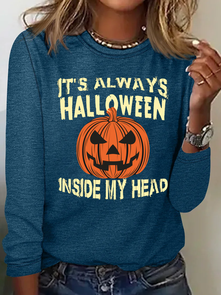 It's Always Halloween Inside My Head Jack O' Lantern T-Shirt