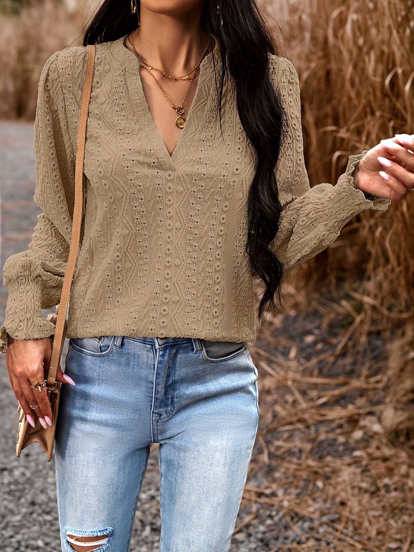 Casual Cotton And Linen Blouse