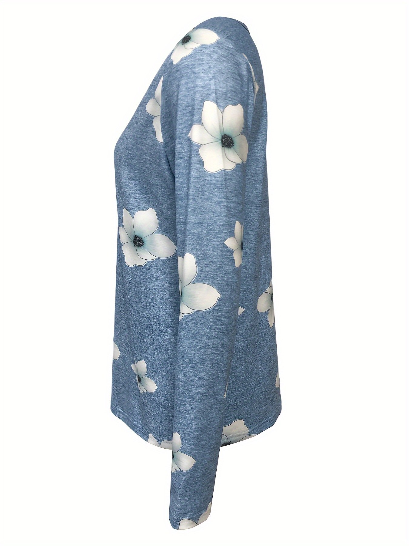 Casual Floral Jersey T-Shirt
