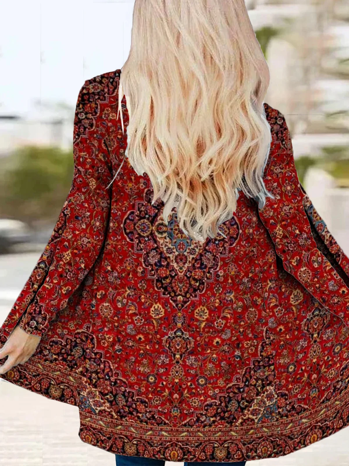 Jersey Casual Loose Ethnic Kimono