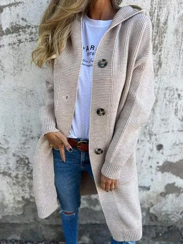 Casual Yarn/Wool Yarn Cardigan