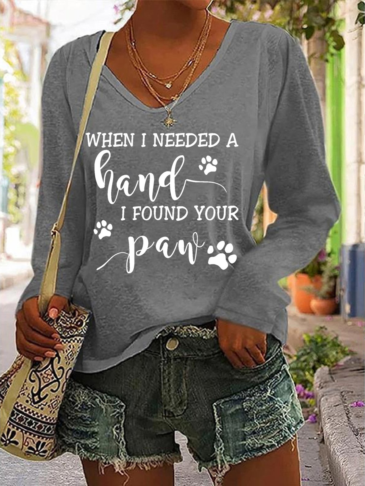 When I needed a hand I found your paw T-shirt