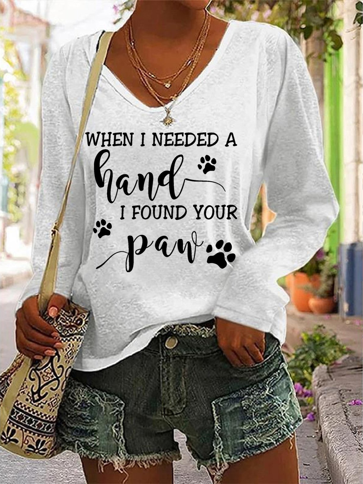 When I needed a hand I found your paw T-shirt