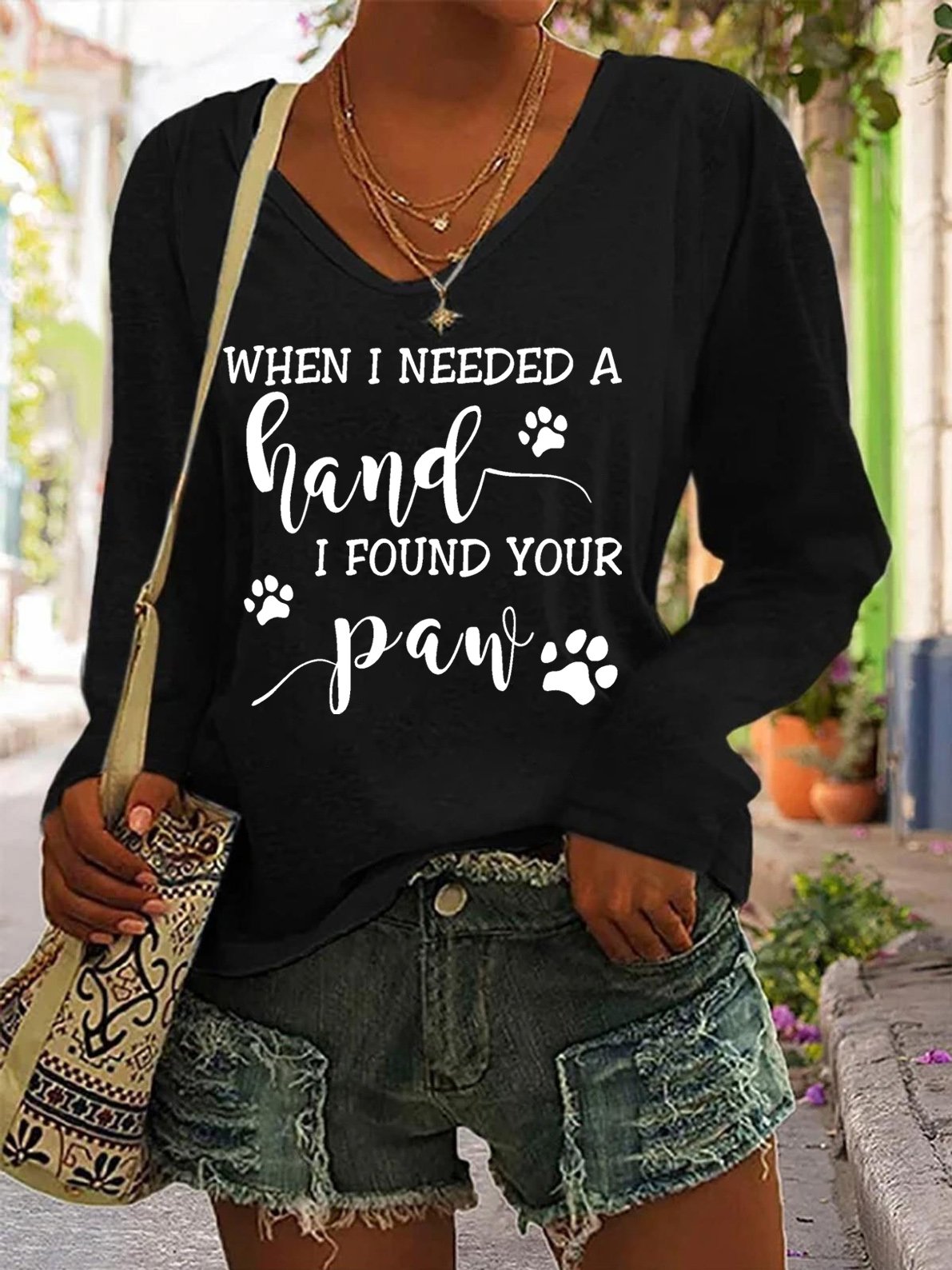 When I needed a hand I found your paw T-shirt