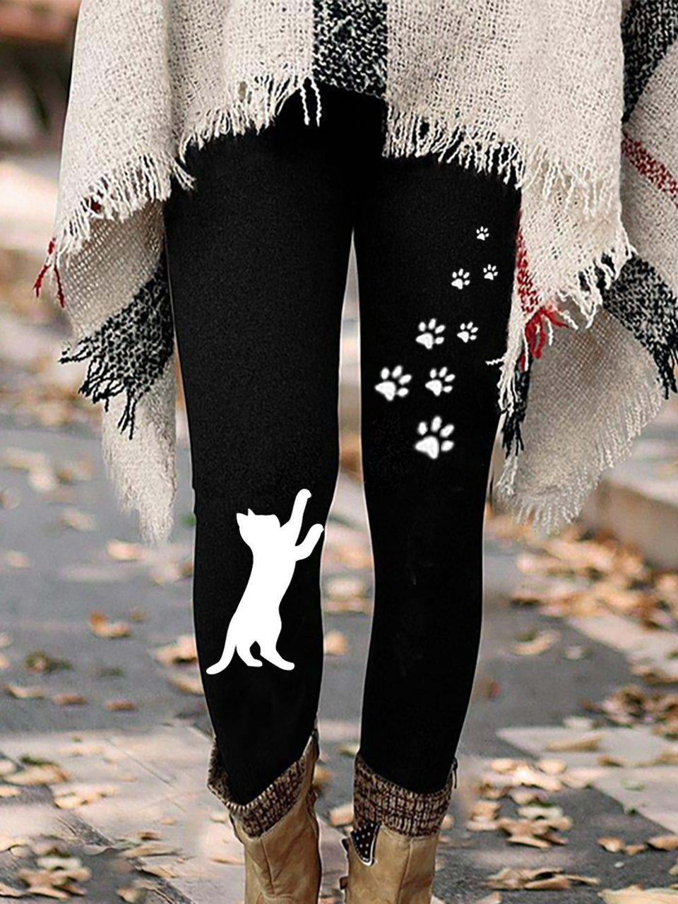 Cat Casual Jersey Leggings