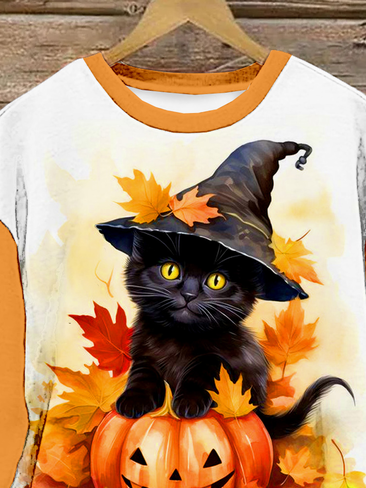 Loose Cat Casual Sweatshirt