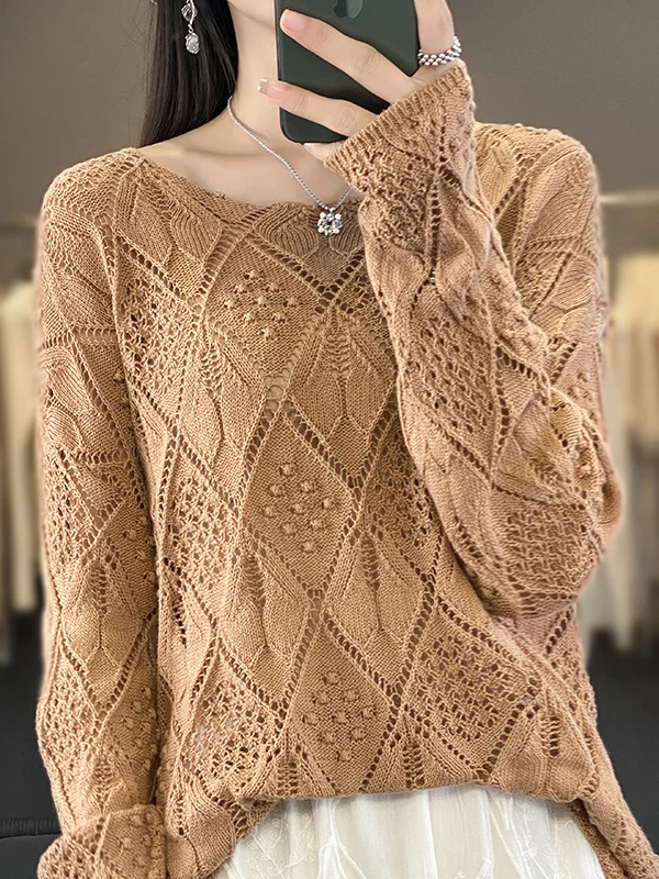 Crew Neck Casual Sweater