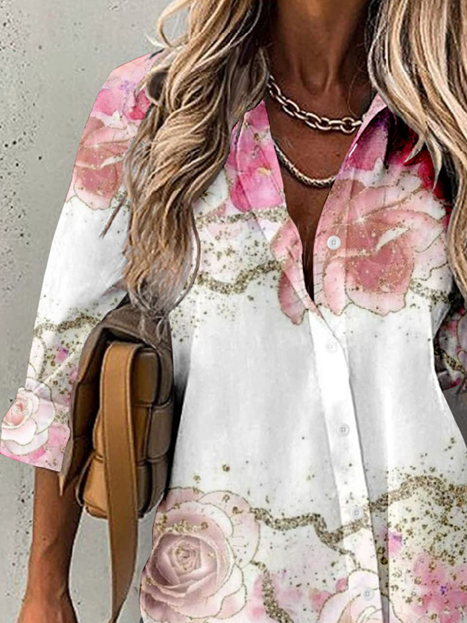 Loose Casual Floral Buttoned Shirt