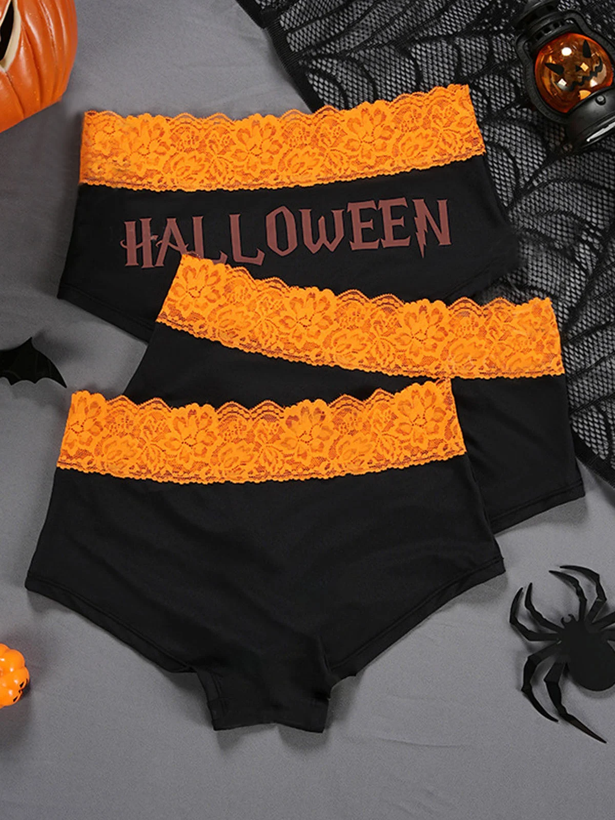 Lace Halloween Casual Panty