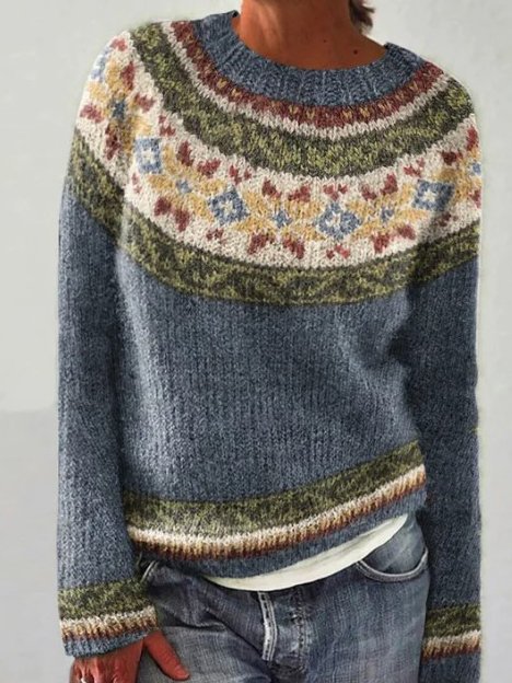 Casual Loose Crew Neck Sweater