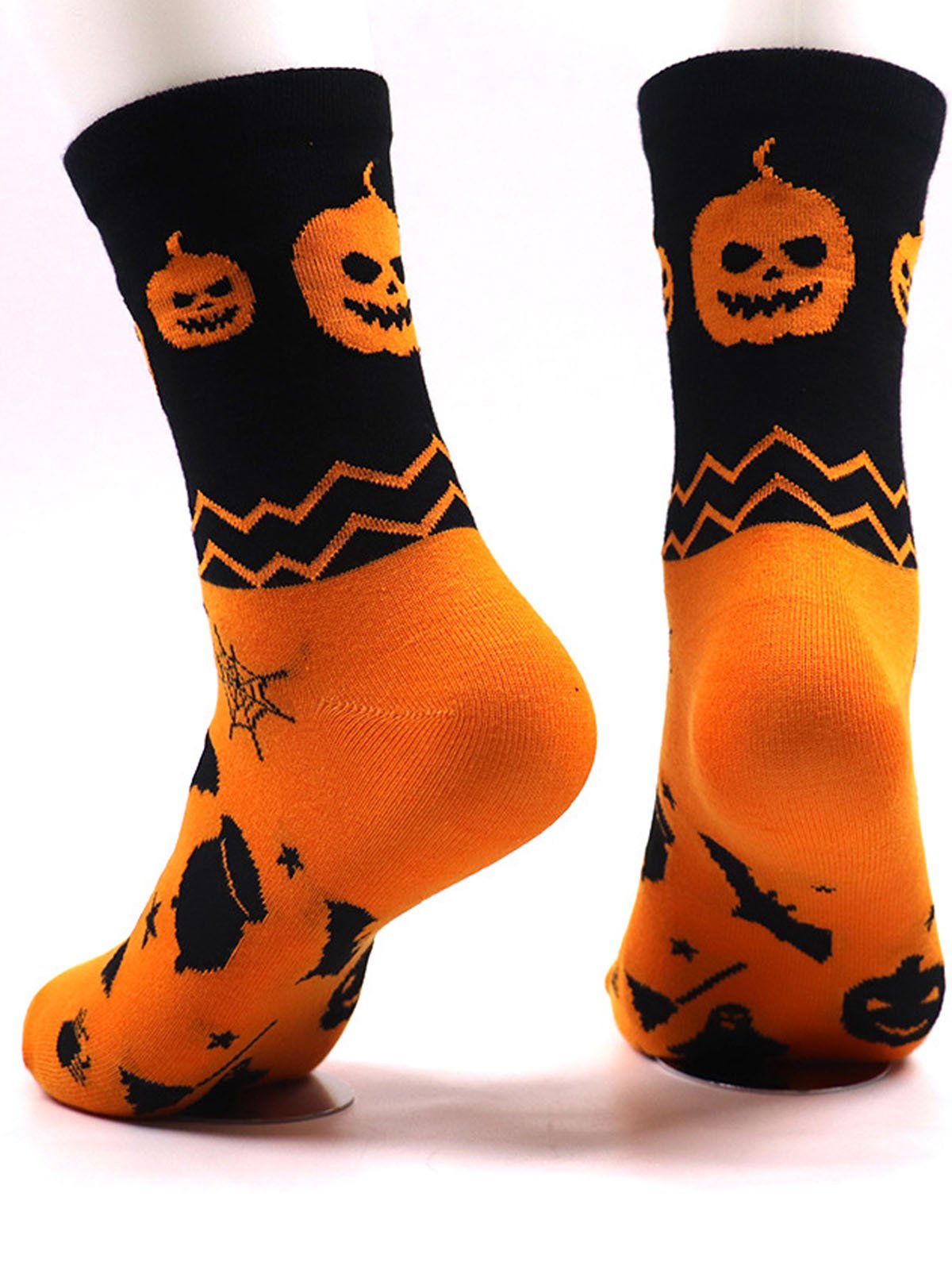 Funny Halloween couple casual cotton socks