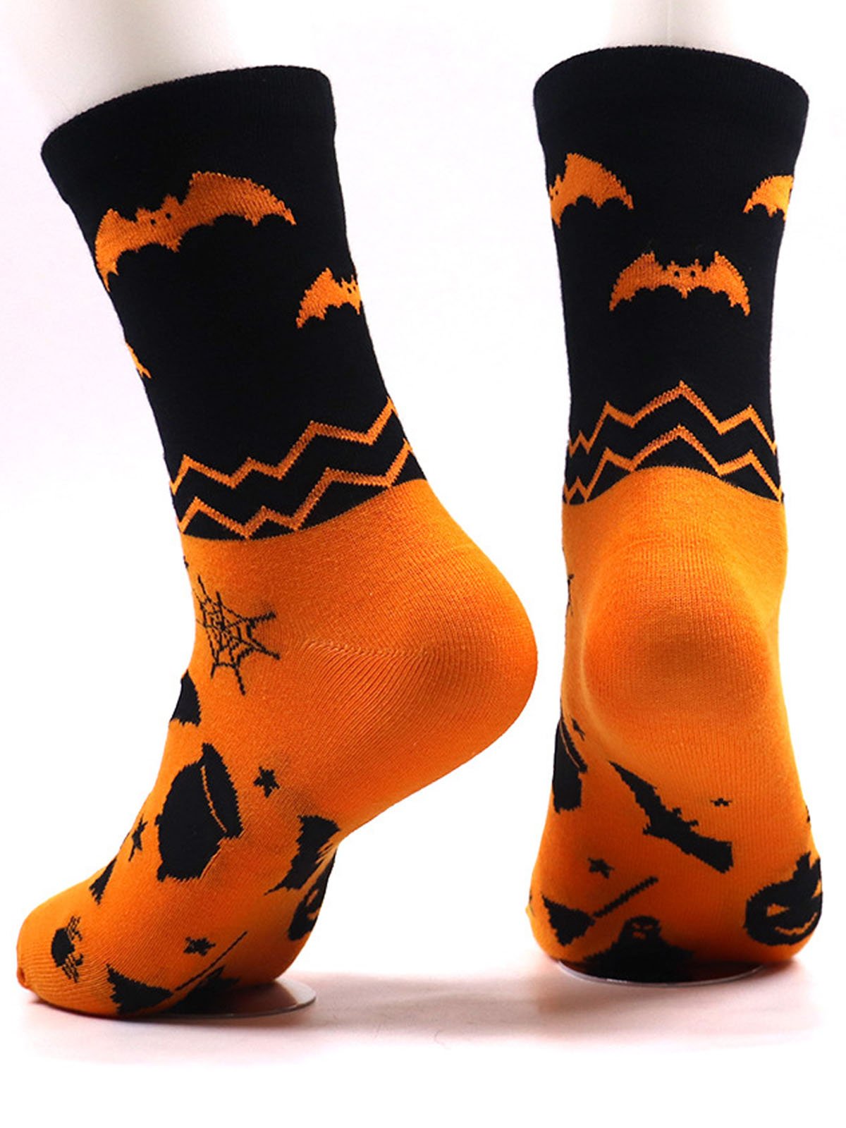 Funny Halloween couple casual cotton socks