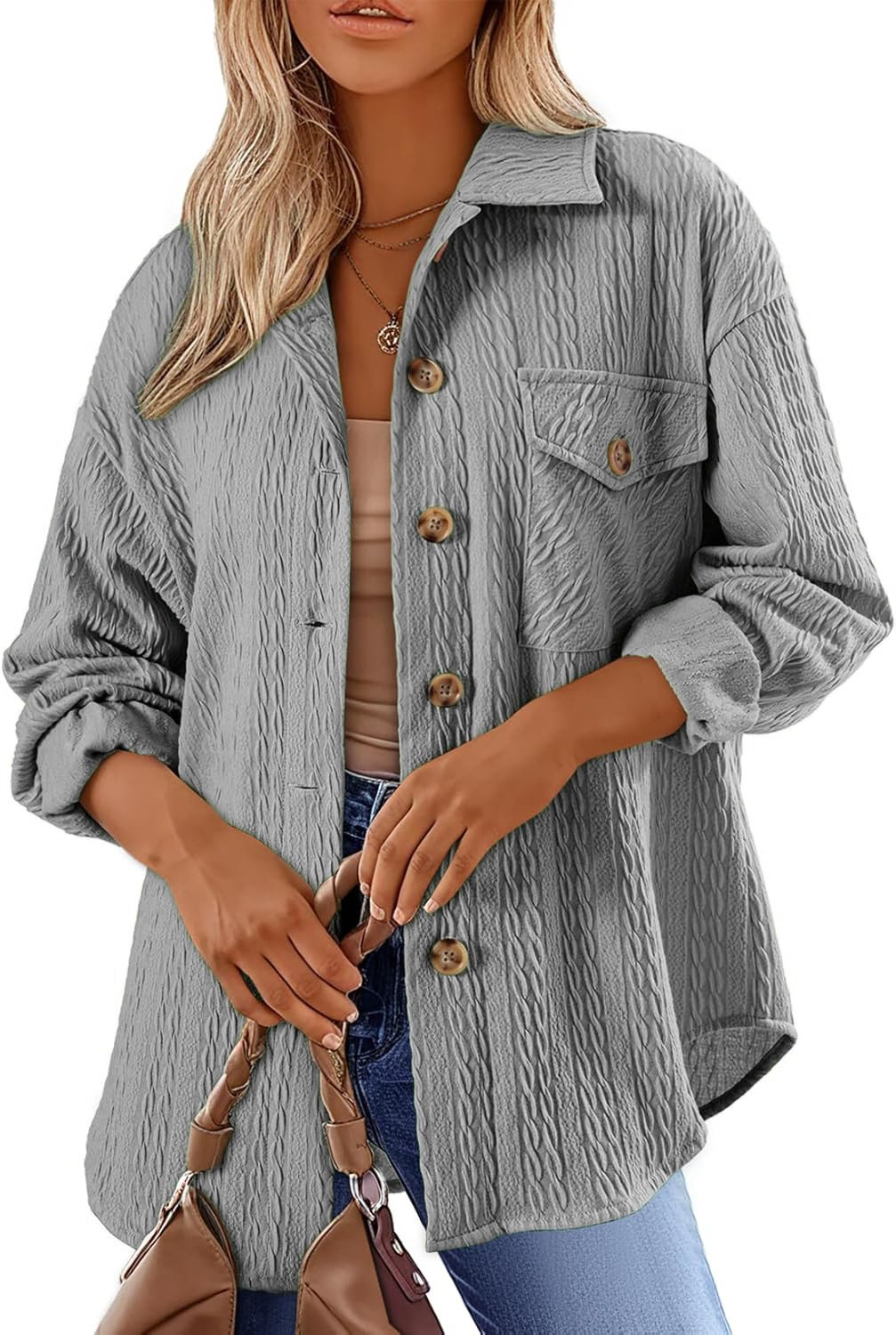 Casual Wrap Plain Buckle Jacket