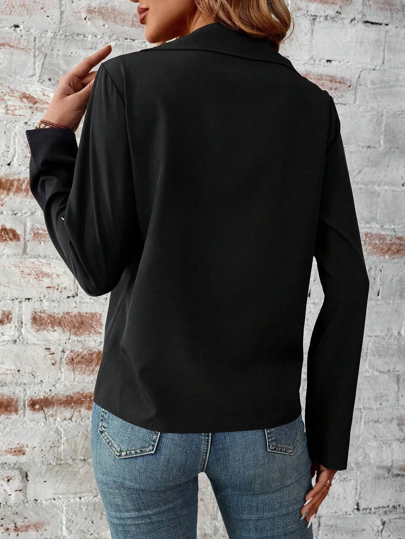 Loose Plain Others Casual Jacket