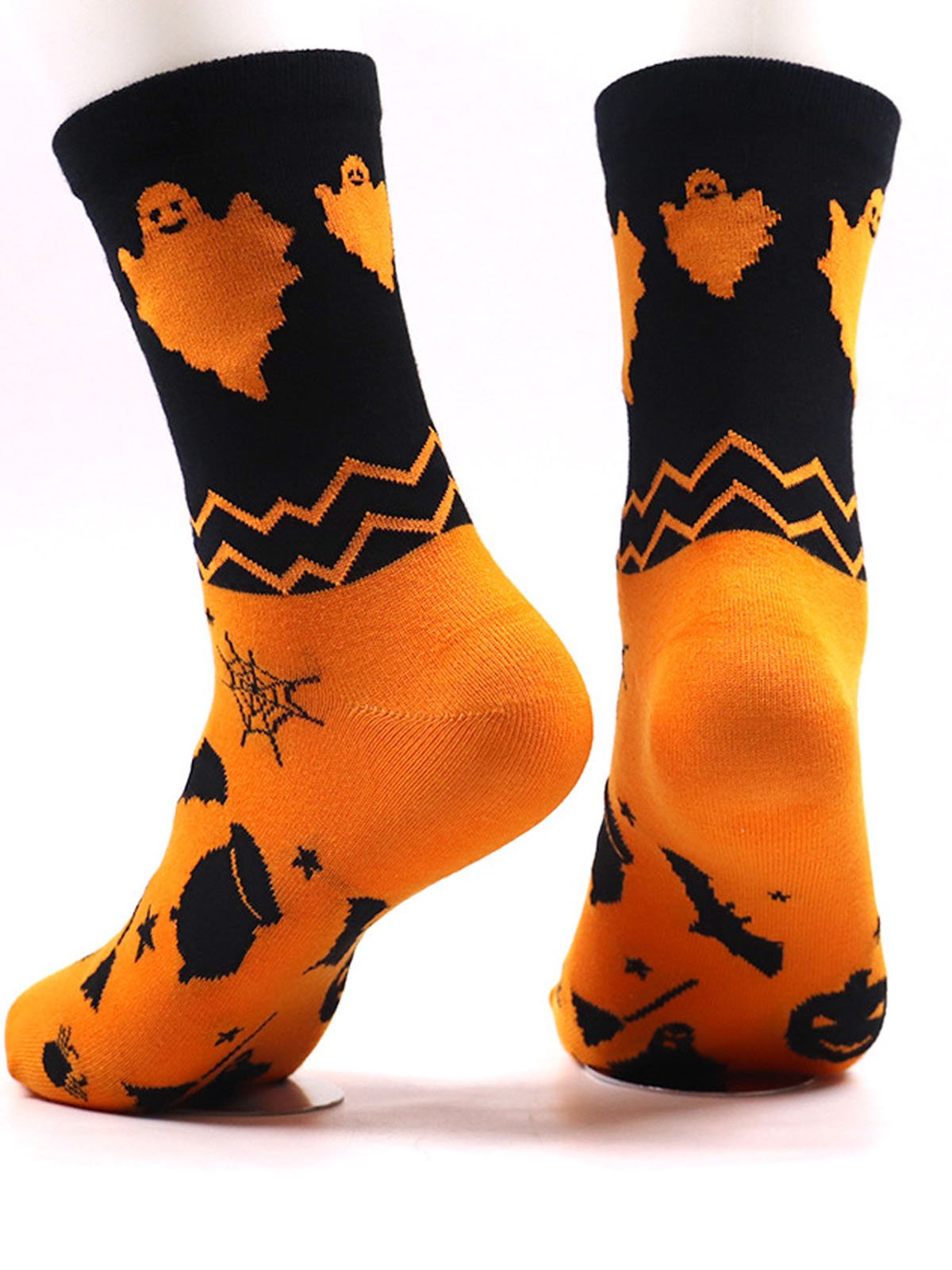 Funny Halloween couple casual cotton socks