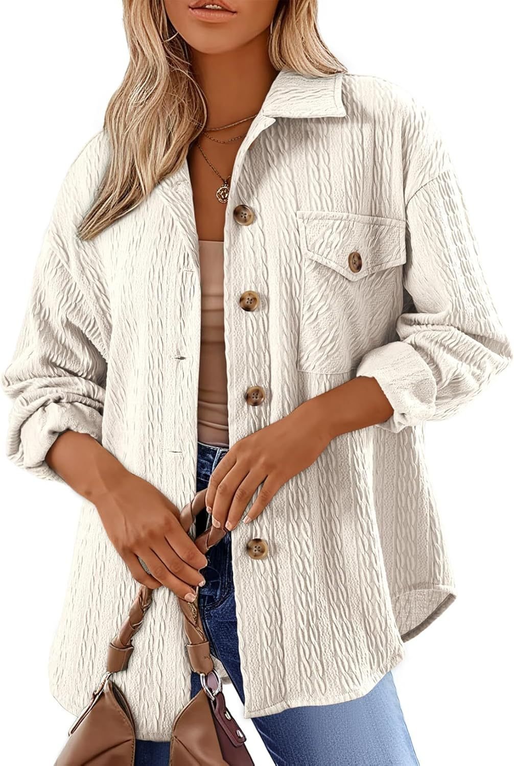 Casual Wrap Plain Buckle Jacket